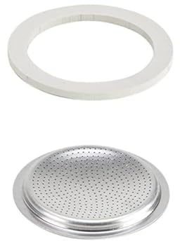 Joint en caoutchouc de silicone avec tamis pour café/expresso, moka (2 tasses + tamis )