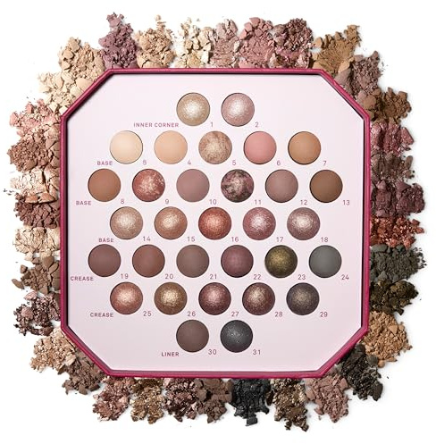 Laura Geller Beauty The Ultimate Palette Minimalism Maximized | Includes 31 Baked Eyeshadows in Classic and Marble with Matte & Shimmer Finishes