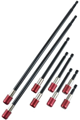 Estensione per trapano in acciaio con meccanismo a cambio rapido e acciaio per motori di ricerca in alluminio