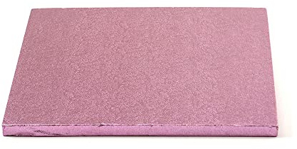 Decora 0931812 QUADRATISCHE TORTENPLATTE ROSA cm 30X30X1,2 H