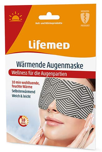 Lifemed - Wärmende Augenmaske, für eine wohltuende Wärme zur Entspannung - im preisgünstigen und praktischen 2er Pack