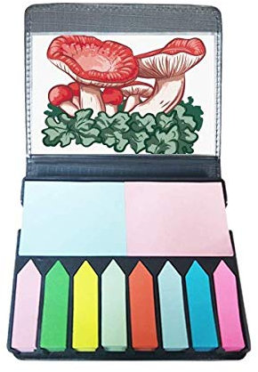 Schöner roter Giftpilz Illustration selbstklebende Notizzettel Farbe Page Marker Box