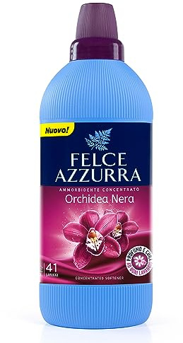 Felce Azzurra - Weichspülerkonzentrat aus Seide und schwarzer Orchidee, raffinierter Duft, weiche Kleidung - 41 Waschgänge - 1025 ml