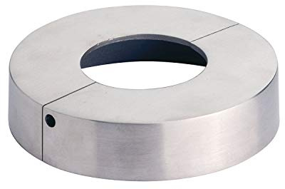 Abdeckrosette zweiteilig, ø 105 mm, Bohrung ø 43 mm, Edelstahl geschliffen V4A
