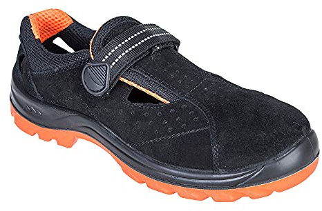 Portwest Steelite Obra Sandal S1, Size: 36, Colour: Black, FW42BKR36