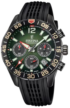 Festina Chrono Sport Herren Armbanduhr Silikon Schwarz 44 mm