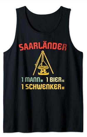 Saarländer Schwenker Männer Grillen Saarländisch Saarland Tank Top