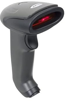 VulTech BC-06WBT, Lettore Barcode 1D Wireless, Connessione 2.4GHz e Bluetooth, Scanner Laser a Pistola, Compatibile con PC, POS, Cassa e Software Gestionali