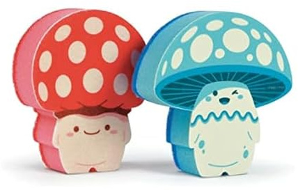 Genuine Fred Fun Guys Pilz-Küchenschwämme, Mehrfarbig, 2 Stück