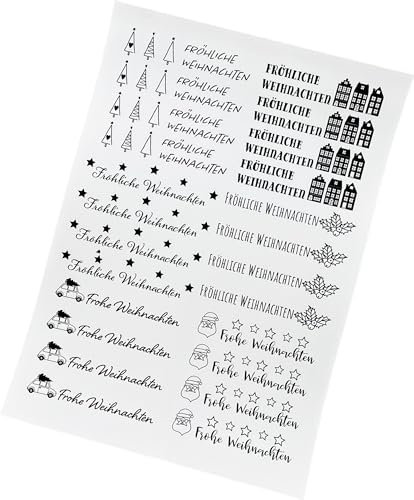 DIN A4 Kerzensticker Kerzentattoos Frohe Weihnachten Folie