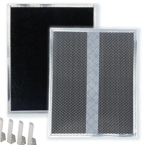 WZKO WB02X10707 S99010308 Charcoal Replacement Filter 10.8 X 13.3 X 0.1in Pack of 2 Compatible with Broan BPSF30 QS WS NON-Ducted Range Hood