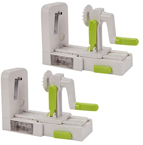 BRETALE Espiralizador de Vegetales de 8 Cuchillas Plegables Pasta de Vegetales Y Espaguetis Patata Cortador de Espiral de Verduras Cortador de Calabacín