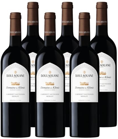 Boulaouane Domaine de Khmis - Vin rouge du Maroc - Lot de 6 bouteilles x 75cl