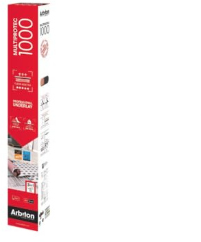 Trittschalldämmung Laminat Multiprotec 1000 3in1 - Dick 1.5mm, ideal für effektive Schalldämmung, 8 m2 pro Packung, geeignet für Fußbodenheizung, robuste Struktur, VOC-frei