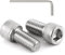 Dayalo Viti a testa cilindrica con esagono incassato 100 viti M3 x 8, viti a testa cilindrica, viti a testa piatta, viti a esagono incassato in acciaio inox V2A VA A2, filettatura completa