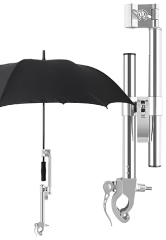 Soporte para paraguas para cochecito, soporte para paraguas de ciclismo | Abrazadera de paraguas para montaje en paraguas de ciclismo,Soporte para paraguas, soporte para paraguas ajustable para sillas