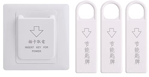 Happysnow hotel imán tarjetas interruptor interruptor llaves para la electricidad con 3 tarjetas