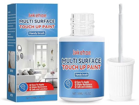 30ml White Bath Enamel Touch Up Paint - Quick Dry Repair for Small Scratches, Defects and Cracks in Kitchen, Bathroom, Fridge, Shower, Sink