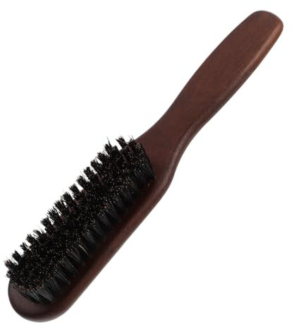 Beaupretty Bartbürste mit Holzgriff Bartpflegebürste Haarstyling-bürste Schnurrbartrasierbürste Bartglätter für Männer Multifunktionale Pflege für Bart und Haar Reisebegleiter