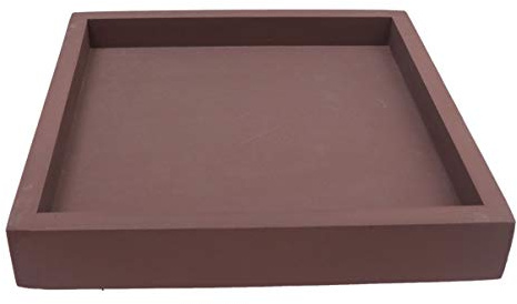 Milisten Plateau Épaissi pour Plantes en Plastique Carré 20x20 Cm Café pour Balcon et Intérieur Support Étanche Antidérapant Multifonction Jardin et Maison