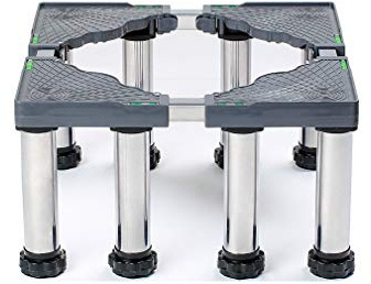 Base de meuble réglable pour machine à laver, réfrigérateur, lave-vaisselle, sèche-linge – 45–70 cm de largeur – Support résistant à l'humidité pour appareils lourds