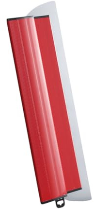 BIUDECO Espátula Herramienta Resistente y Práctica de 40cm Roja para Alisar Paneles de Yeso Acero Inoxidable y Abs para Enlucir Paredes Hogar