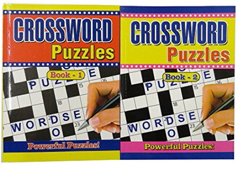 Pennine A4 Crossword Puzzle Books - Book 1 & 2, Each Includes 176 Pages