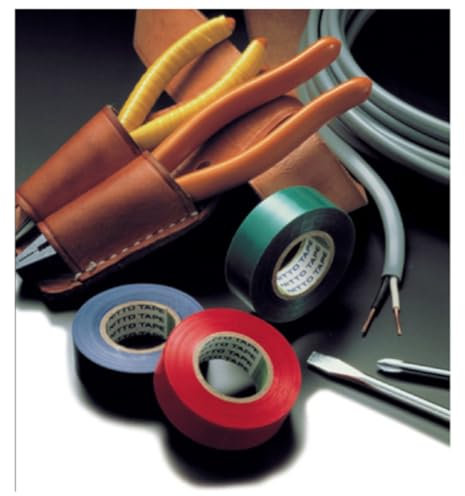 Nitto Elektroisolierband 3315, 20 mm x 50 m, grau 3315 20X50 gr (Befestigungsband Elektrikerpflaster Elektropflaster Klebeband Montageband Universalklebeband Isoband Isolierband)