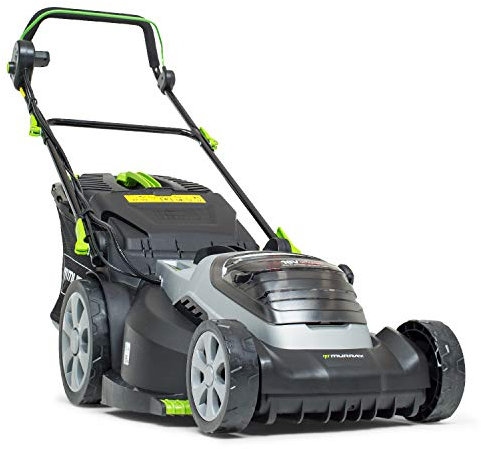 Murray 2x18V (36V) Lithium-Ionen 44 cm Akku-Rasenmäher IQ18WM44, Powered by Briggs & Stratton, bis zu 640 m2, inklusive 2x 5Ah Batterie und Zweifach-Ladegerät, 5 Jahre Garantie