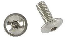 50 Stk Linsenkopfschraube mit Flansch ISO 7380-2 M5 x 6 mm - Edelstahl V2A