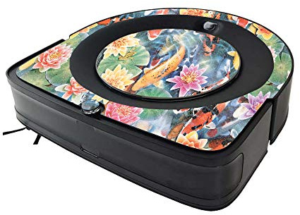 MightySkins Glossy Glitter Skin Compatible with iRobot Roomba s9 Vacuum Minimal Coverage - Koi Pond | Protective High-Gloss Glitter Finish | Easy to Apply and Change Styles | Made in The USA
