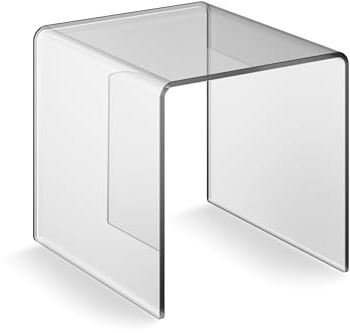 EH Design Acrylglas Beistelltisch I Couchtisch, Mini Nachttisch, Mini Tisch, Transparentes Marken Acrylglas, Materialstärke 8mm, 47 x 37,5 x 30 cm