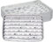 Relaxdays Juego Pack 25 Bandejas de Aluminio para Barbacoa, 34 x 22 cm, Recipientes con Agujeros, Parrilla u Horno, Plateado, 25er Set