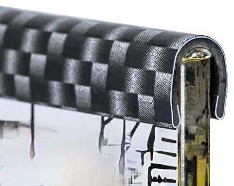 MR-Style Zierleiste Keder U Profil Leiste Silber Schwarz Kantenschutz universell (3 Meter)
