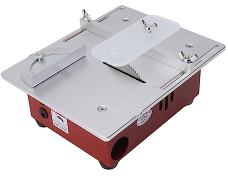 Mini-Tischkreissäge, Holzbearbeitung, Elektrische Tischsäge Tragbares Präzisions Desktop Schneidwerkzeug für Bastelarbeiten Handgefertigtes Holzmodellhandwerk (EU-Stecker)