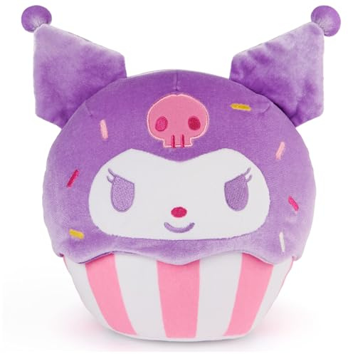 GUND Sanrio Hello Kitty und seine Freunde Kuromi Cupcake Plüsch, Stofftier ab 1 Jahren, lila/weiß, 20,3 cm