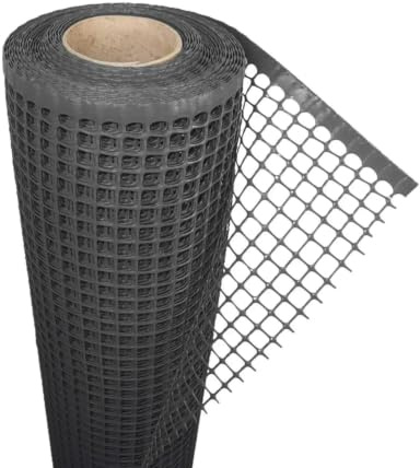 Florade® Clôture en plastique | Clôture de jardin | Clôture à poules | Clôture de jardin en plastique | Clôture pour chiens | Robuste & résistant aux intempéries | Usages multiples | Couleur noire |