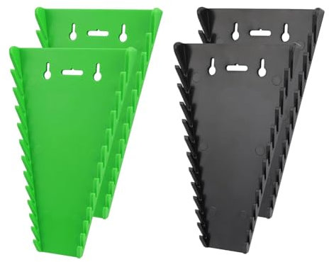 Loufy Magnetischer Schraubenschlüssel-Organizer, Werkzeugablage-Set, Premium-Schraubenschlüsselhalter, SAE (1/4-1/16 Zoll) und metrisch (6 mm – 24 mm)