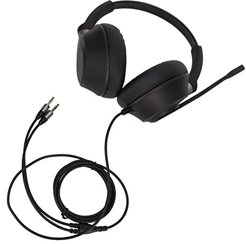 Naroote Casque avec Micro, Suppression du Bruit Double Prise Jack 3,5 Mm, Casque D'ordinateur de Communication à Faible Distorsion avec Microphone Casque D'ordinateur avec Microphone