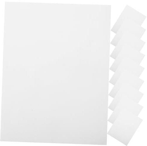 NUOBESTY 10 Blätter beidseitiges Klebeband Schlüsselbund glänzendes Aufkleberpapier klebeband doppelseitig double sided tape bedruckbare Aufkleber Karten doppelseitige klebstoffe Bänder a4