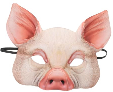 COSMEVIVI 2 Stk Tiermaske Gesichtsmaske halloween masken Traum halbe Kugel Schweineohren Herrenbekleidung Maskerademaske für Partymaske Cosplay Klinge unheimlich bilden 3d Requisiten