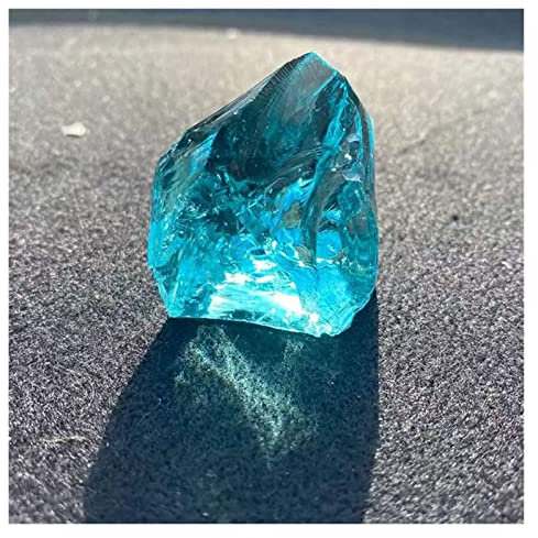 Sea Bule Crystal Stone Glaçure colorée Verre Cristal Décoration Décoration de la maison Pierre semi-précieuse Bijoux Antiquités Exorciser les mauvais esprits Argent Dessin Jaspery) Collections de la m