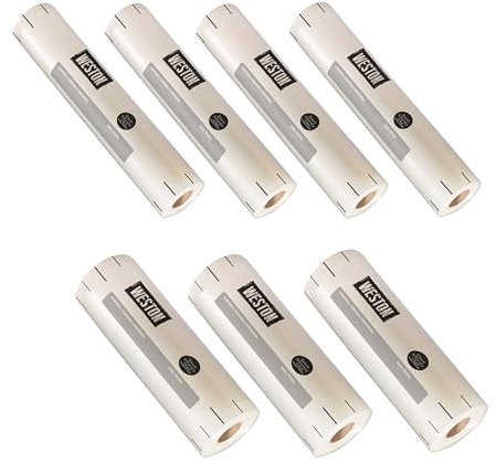 Weston Vakuumbeutel, 2-lagig, 3 mm dick, für NutriFresh, FoodSaver und andere Heißsiegelsysteme, für Mahlzeitenzubereitung und Sous Vide, BPA-frei, 20,3 x 50,8 cm und 27,9 x 40,6 cm Rollen für