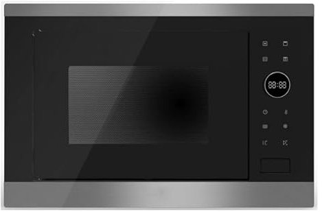 SIA BICM25SS Stainless Steel 25L Integrated Built in 900W Digital Microwave Oven with Grill, Digital Timer Display, Child Safety Lock