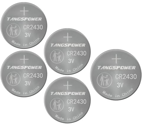 CR2430 Piles 3V Bouton au Lithium 3 V CR 2430 Lot de 5