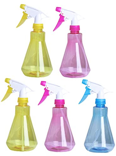 Yardwe Wassersprühflasche 5er-Packung 250 Ml Kleiner Sprühtopf Für Den Innenbereich Stabile Konstruktion Bequem Zu Halten Für Die Reinigung Kleiner Gärten Und Häuser Zufällige Farbe