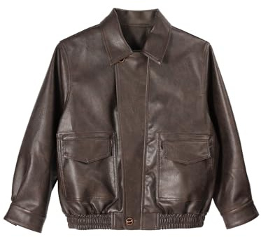Barry Banny Girl's leather jacket, motorbike riding jacket, zip jacket, vintage jacket
