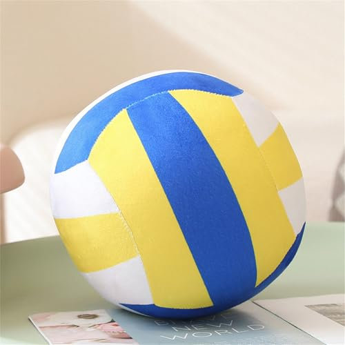 champracer Volleyball Plüschtier Volleyball, Fußball Plüschtier, Kinderspielzeug Kuscheltiere, GefüLltes Volleyballspielzeug, Kinder Kuschelkissen Volleyball Kissen für Jungen Und Mädchen (14 cm,C)