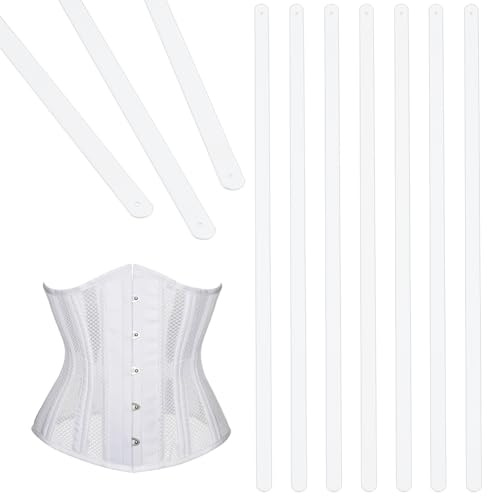 BENECREAT 10 pz Metallo Bianco Da 30cm X 8mm, Strisce di Corsetto Bianco per Stecche di Fettuccia per Abito Da Sposa, Bustle, Artigianato Fatto A Mano, Abiti Da Sposa, Forniture per Cucire