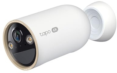 Tapo C460, 4K-8MP, cámara de Seguridad para Exteriores con WiFi de Doble Banda, detección de IA Gratuita, Persona, Mascota y vehículo, visión Nocturna a Color Starlight, IP66 Resistente a la